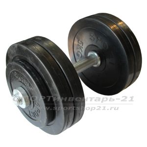 gantel obrezinennaya razbornaya 24,5 kg (ekonom)