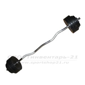 shtingi trenirovochnye z-obraznye s obrezinennymi diskami - 26 mm