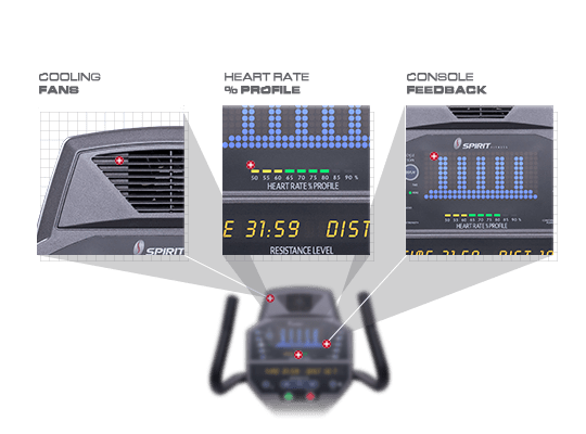 Велотренажер Spirit Fitness CR800 горизонтальный