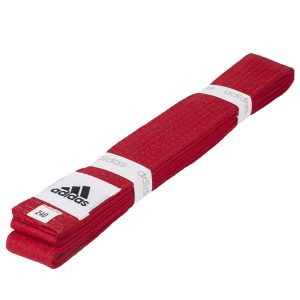 Пояс для единоборств Club adiB220 красный