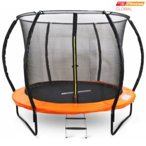 Батут 10FT-3,05м GLOBAL с сеткой (внутрь) и лестницей