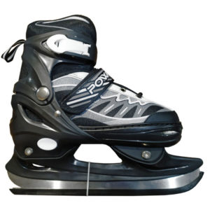 Коньки ледовые раздвижные Ice Skate Q810 черные